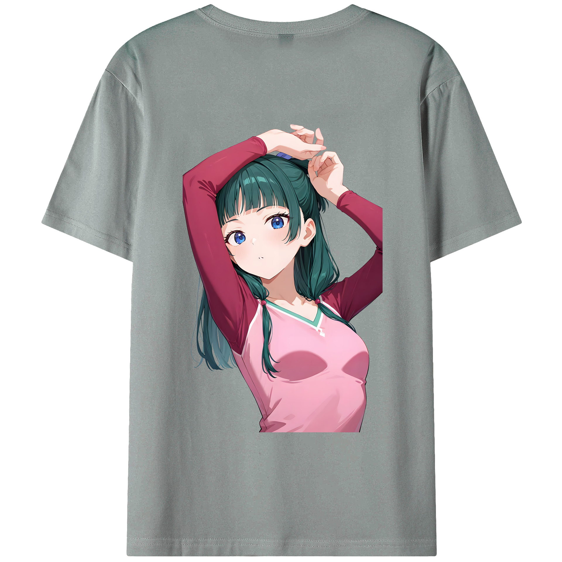 （画像用） 薬屋のひとりごと The Apothecary Diaries 綿100％ メンズ半袖Tシャツ（バックプリント） 通気性